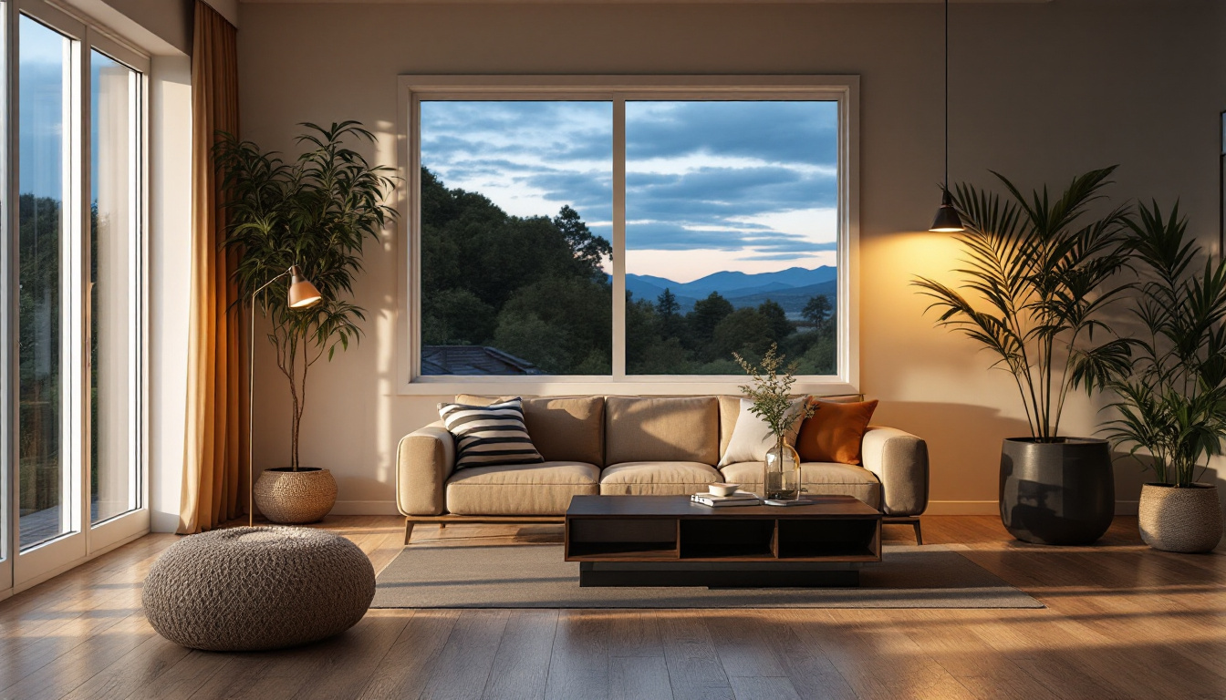 Pale and dark flooring samples compared under warm and cool evening lights